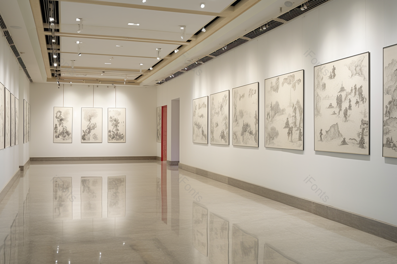 中国国画书法展览高清特写摄影图,高清,摄影图,摄影图片,图片大全,摄影图免费下载